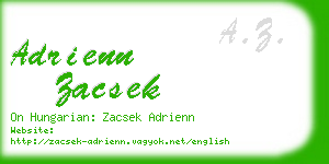 adrienn zacsek business card